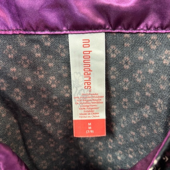 Vintage No Boundaries 90s Black and Pink Patterned Shift Dress Medium - Picture 6 of 8